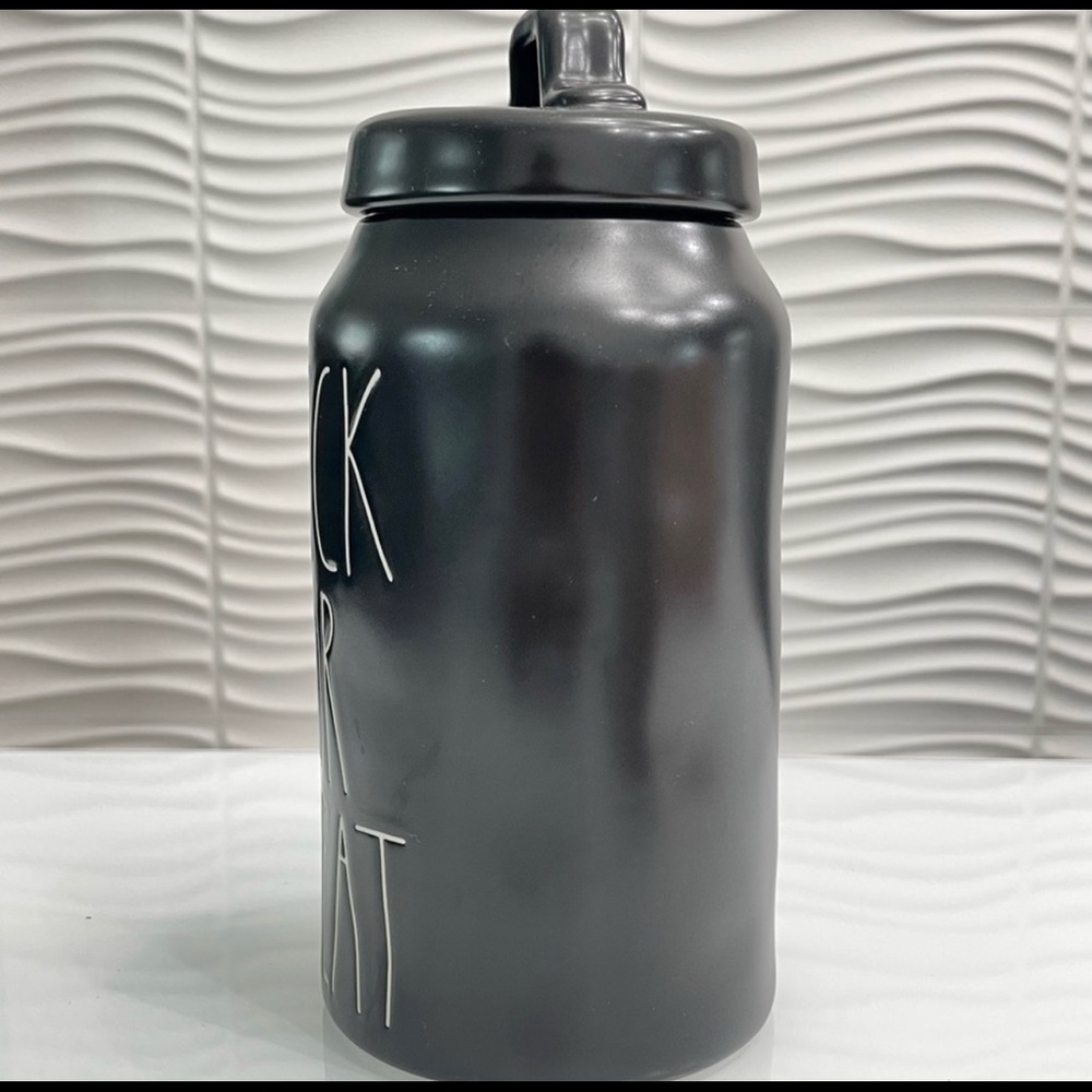 Rae Dunn TRICK OR TREAT Black Canister 🖤 - Picture 3 of 5
